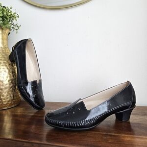 SAS Women’s Sonyo Black Patent Leather Pumps USA Comfort Dress Shoes 10.5W